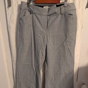 White House Black Market Light Gray Blouse